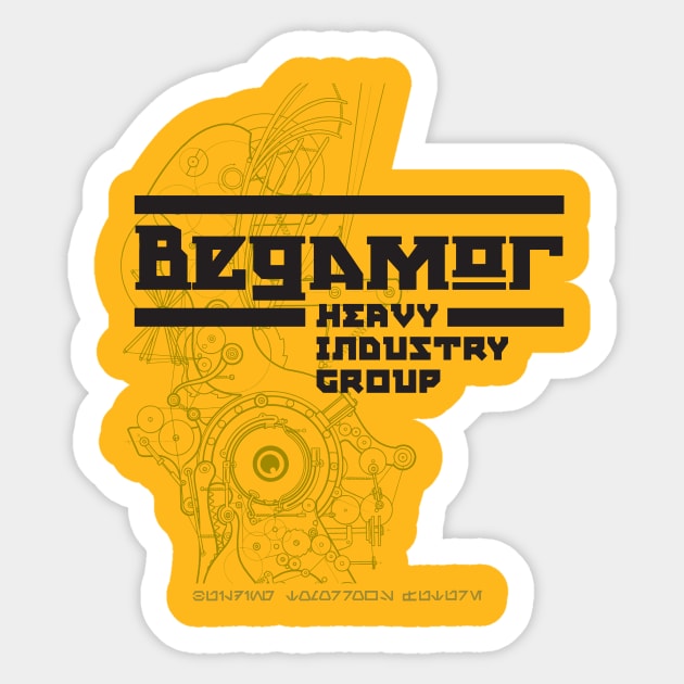 Begamor Heavy Industry Group Sticker by MindsparkCreative